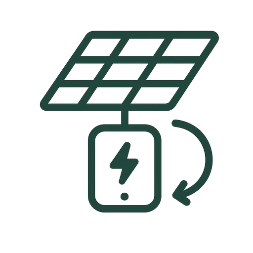 Solar inverter replacement icon